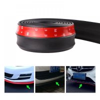 Banda Protectie Spoiler, Bara Tuning Auto Universala din Cauciuc, Neagra, 2.5 M - 9