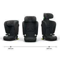 Scaun auto pentru copii Kinderkraft Unity2 Black 100-150 cm, pliabil, i-size, spatar reglabil, tetiera ajustabila - 4