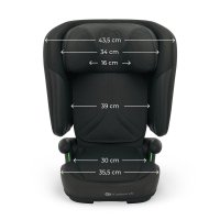 Scaun auto pentru copii Kinderkraft Unity2 Black 100-150 cm, pliabil, i-size, spatar reglabil, tetiera ajustabila - 9