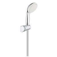 Set dus Grohe New Tempesta 100, 5.7 l/min, 2 functii, suport ajustabil, furtun inclus, Crom-2760110E - 1
