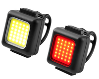 Set lumini LED pentru bicicleta FT-3028, far fata si stop spate, reincarcabile USB Type-C - 1