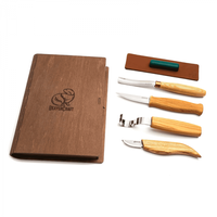 Set sculptura lemn BeaverCraft S43book, 6 unelte pentru incepatori - 1