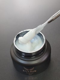 Acryl Gel Everin 30gr 08- Alb laptos cu sclipici - AEV-08 - 1
