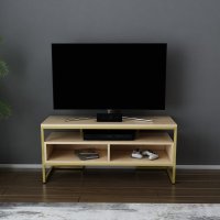 Comoda TV Merrion - Gold, Oak - 1