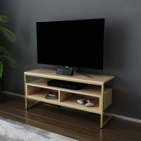 Comoda TV Merrion - Gold, Oak - 3