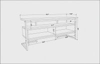 Comoda TV Merrion - Gold, Oak - 6