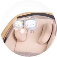 Scaunel balansoar Chipolino Senso Biscotta Wood cu spatar reglabil, bara de jucarii, suport pentru cap, centuri de siguranta, pliere compacta - 5