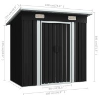 Magazie de gradina din metal - 8