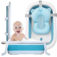 Set Cadita pliabila NiceKids cu Hamac inclus Blue - 1