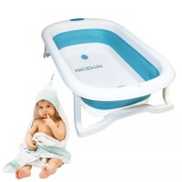 Set Cadita pliabila NiceKids cu Hamac inclus Blue - 2