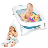 Set Cadita pliabila NiceKids cu Hamac inclus Blue - 3