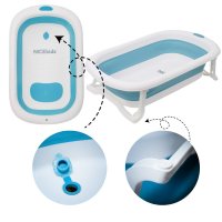 Set Cadita pliabila NiceKids cu Hamac inclus Blue - 6