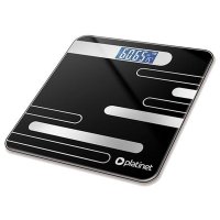 Cantar digital de baie Platinet PBS26B, capacitate 180 kg, cu afisaj LED, culoare neagra - 1