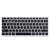 Tastatura Bluetooth Slim X1 de la Satechi - Iluminata din spate (Argintiu/Negru) - 1