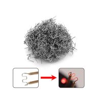 Set 500 bucati capse metalice de intarire pentru aparat sudat plastic, lipit/reparat bara auto, tip S, 0.8mm, otel - 10