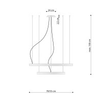 Candelabru LED Rio 2 Rosu 3000K 78x78x150 cm - 8