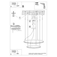 Candelabru LED Rio 2 Rosu 3000K 78x78x150 cm - 10