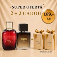 Pachet Parfum Smoky Vanilla + Rouge Elixir + 2 Parfumuri Cadou 100ml - 1