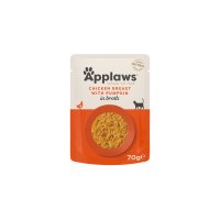 APPLAWS Hrana Umeda pentru Pisici cu Pui si Dovleac in Supa, 70g - 2
