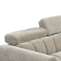 Coltar stanga extensibil cu depozitare, Nuvora, Pako, Bej 244x225x79 cm - 8