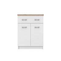 Comoda TOP MIX, 2 usi, 1 sertar, alb, 60x33x85 cm - 1