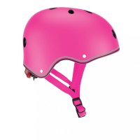Casca protectie Globber PRIMO, cu lumini, interior EPS si 11 orificii de ventilatie, culoare verde - 4