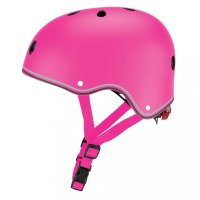 Casca protectie Globber PRIMO, cu lumini, interior EPS si 11 orificii de ventilatie, culoare verde - 3