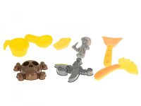 Masuta de joaca pentru apa si nisip pentru copii, Ikonka Corabia Piratilor Blue, cu 25 elemente - 1