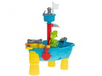 Masuta de joaca pentru apa si nisip pentru copii, Ikonka Corabia Piratilor Blue, cu 25 elemente - 3