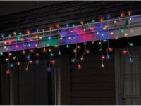 Instalatie LED pentru Exterior 5,5m x 0,7m cu Franjuri Inegali si 120 LED-uri Flash - 1