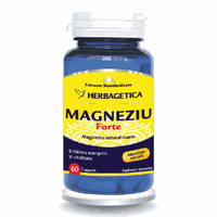 Magneziu Forte, 60 capsule, Herbagetica - 1