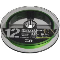 Fir textil Daiwa Morethan 12Braid EX+SI3 Lime Green 150m, 0.16 mm - 2
