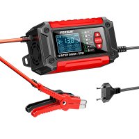 Incarcator si Tester Baterie FOXSUR FTC-1206 2-in-1, 12V/6A – Redresor Inteligent pentru Baterii Auto si Moto - 6