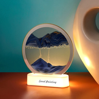 Lampa decorativa cu nisipuri miscatoare, Moving Sand Art - 1