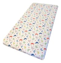 Cearsaf cu elastic pe colt 120x60 cm Fluturasi - 1