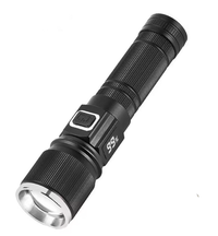 Lanterna de mana LED COBA CB S001 4 cu lumina alba albastra rosie - 1