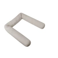 Aparatoare patut MimiNu, Tip rulou, Husa detasabila, 180 cm, Bumbac Oeko Tex Standard 100, Colectia Royal, Beige - 1