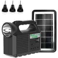Kit solar portabil GD-8017 MUSIC cu 3 becuri LED XL si difuzor Bluetooth - 1