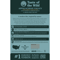 TASTE OF THE WILD Appalachian Valley Small Breed XS-M, Vânat și Miel, hrană uscată fără cereale câini, 2kg - 2