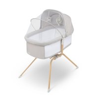 Patut balansoar, Lionelo, Malin Evo, 3 in 1, Pliabil, 0-9 kg, Geanta Transport, Asamblare Rapida, Ultra-Usor, Conform cu standardele europeane de securitate EN1130 si EN16890, Bej - 1