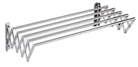 UB Uscator rufe din aluminiu retractabil cu prindere in perete si 5 bare - 1