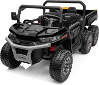 UTV electric pentru 2 copii Kinderauto Farm Tractor 6x6 180W 12V premium, culoare Neagra - 1
