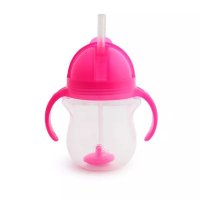 Cana Munchkin Any Angle Click Lock cu pai flexibil si manere 6L+ 207ml pink - 4