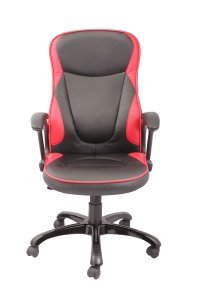 Scaun de birou directorial US25 Reno, negru, 63x69x110-122 cm - 2