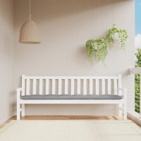 Perna pentru banca de gradina gri, 200x50x7 cm, din material textil Oxford - 2