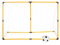 Set poarta de fotbal pentru copii, Ikonka, cu pompa si minge incluse, dimensiune 156 x 70 x 107cm, Soccer Goal - 3