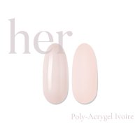 Poly-Acrygel IVOIRE 30g de la Her - Solutie perfecta pentru unghii rezistente - 1