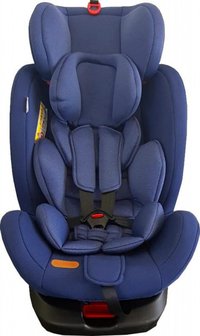 Scaun auto cu isofix Baby Care Motion Seat Albastru, Rotire 360 grade, 0-36 kg, Tetiera reglabila, Omologare R-129 i-Size, Centura in 5 puncte - 2