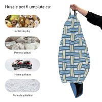 Husa fotoliu Puf Bean Bag tip Para L fara umplutura blueberry and kiwi - 1