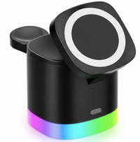 Încărcător Wireless 3 în 1 Andowl Q-A63 - 20W Fast Charging cu Iluminare RGB - 1